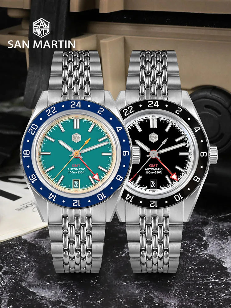 GMT 39.5mm Men Sports Watch