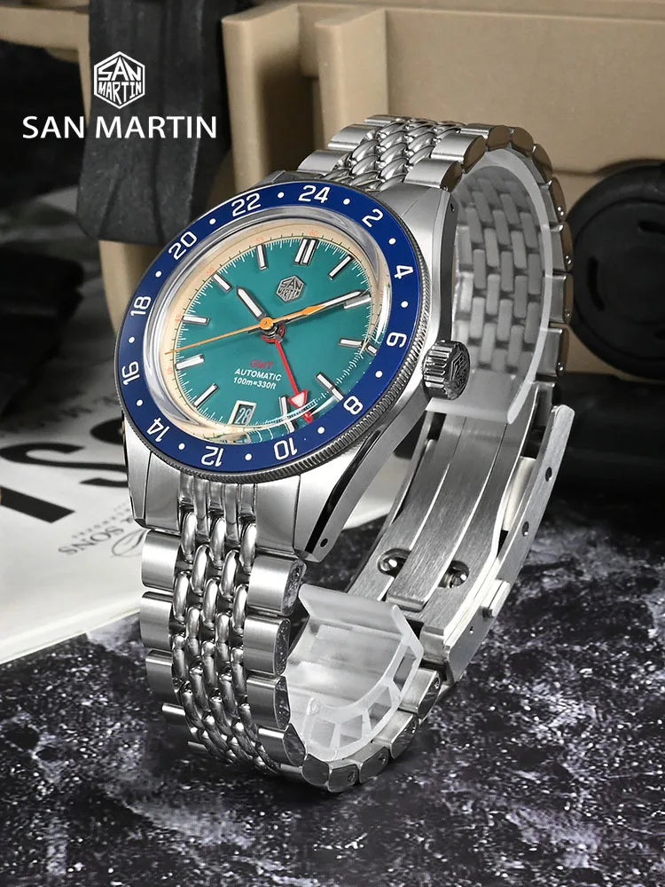 GMT 39.5mm Men Sports Watch